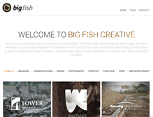 Tablet Screenshot of bigfishcreative.co.nz